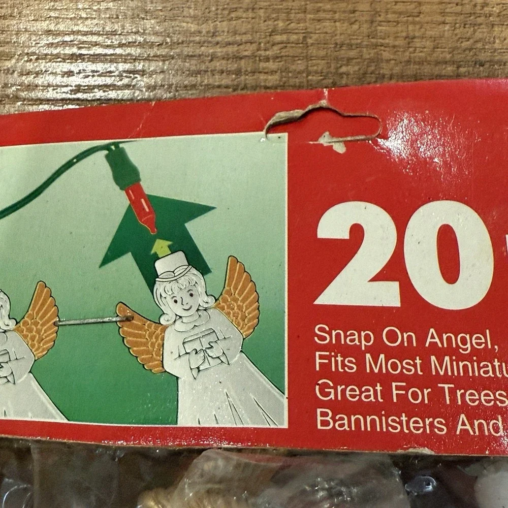 Christmas Angel Blowmold String Light Covers 40 Vintage‎ NOS Cover Lot